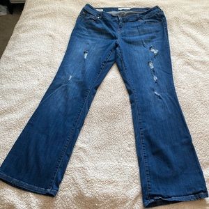 torrid size 16R Relaxed Distressed Bootcut Jean